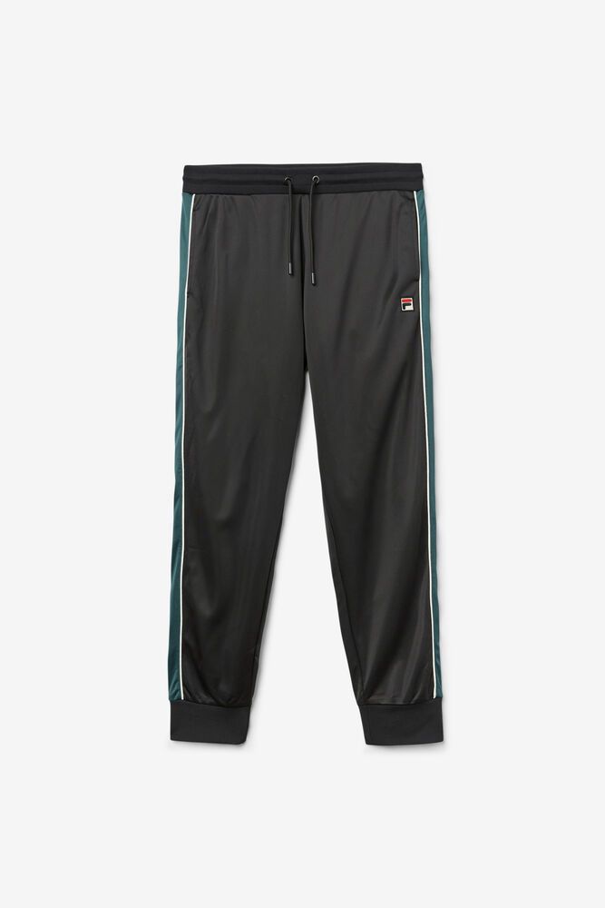 Fila Pants Mens Black - Elijah Track - Philippines 7049362-KS